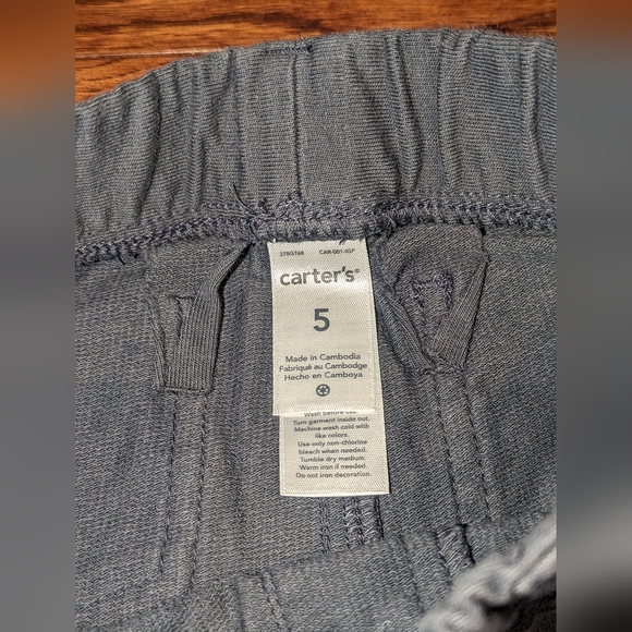 Carter's Size 5 Kids Pants with Cat Knees New without tags - Picture 6 of 6